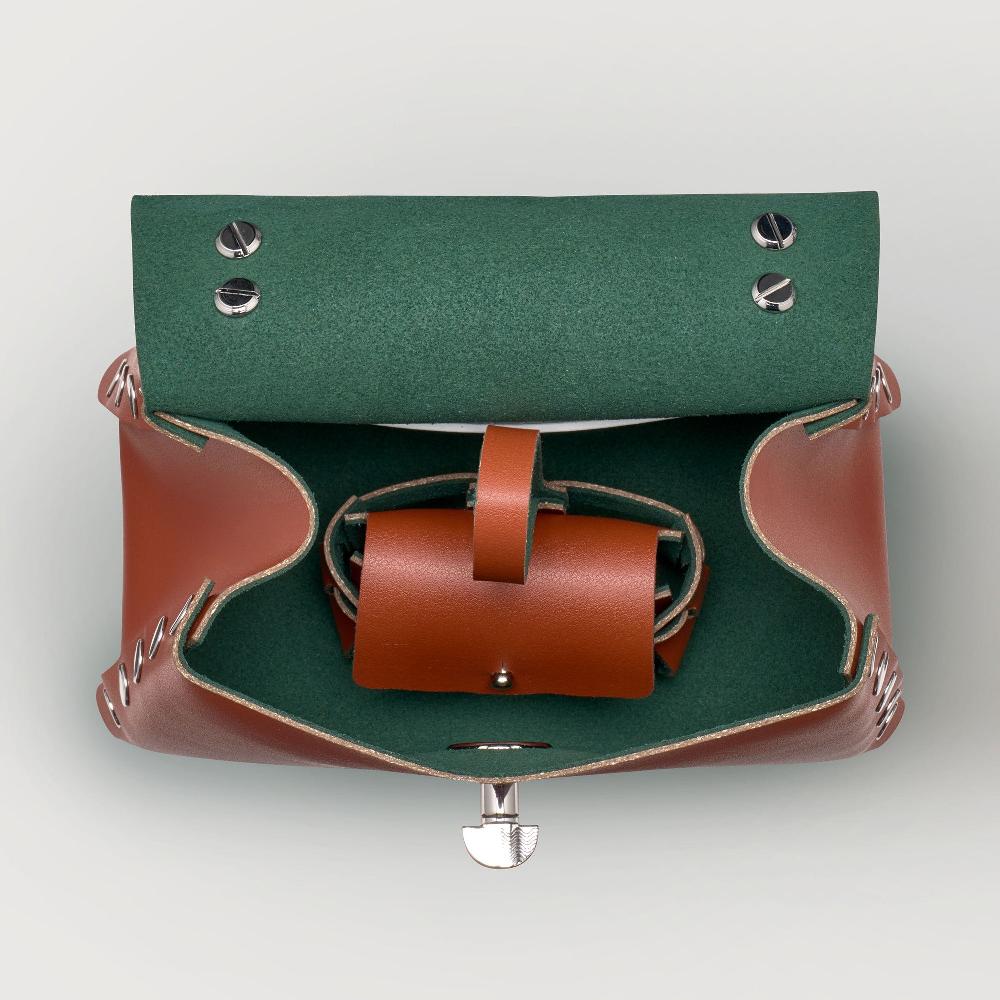 Zanellato BORSA POSTINA® SUPER BABY IN PELLE RIGENERATA BROWN COCCIO | Zanellato Fino Al -60%