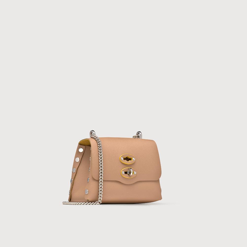 Zanellato BORSA POSTINA® SUPER BABY IN PELLE RIGENERATA BEIGE DEL MUGELLO | Zanellato Shopping Online