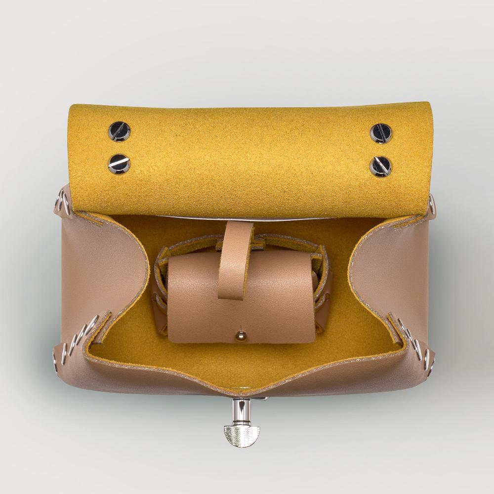 Zanellato BORSA POSTINA® SUPER BABY IN PELLE RIGENERATA BEIGE DEL MUGELLO | Zanellato Shopping Online