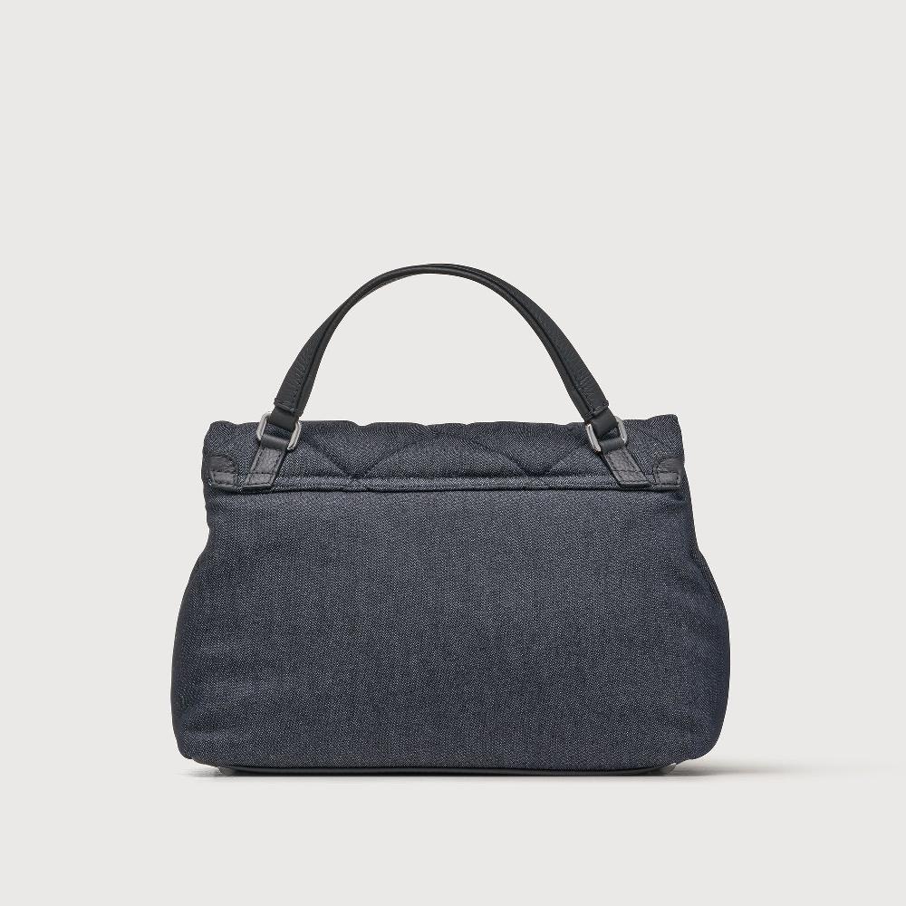 Zanellato BORSA POSTINA® SMALL IN TESSUTO DENIM PADDED BLUE NIMES | Zanellato Prezzo Ridotto