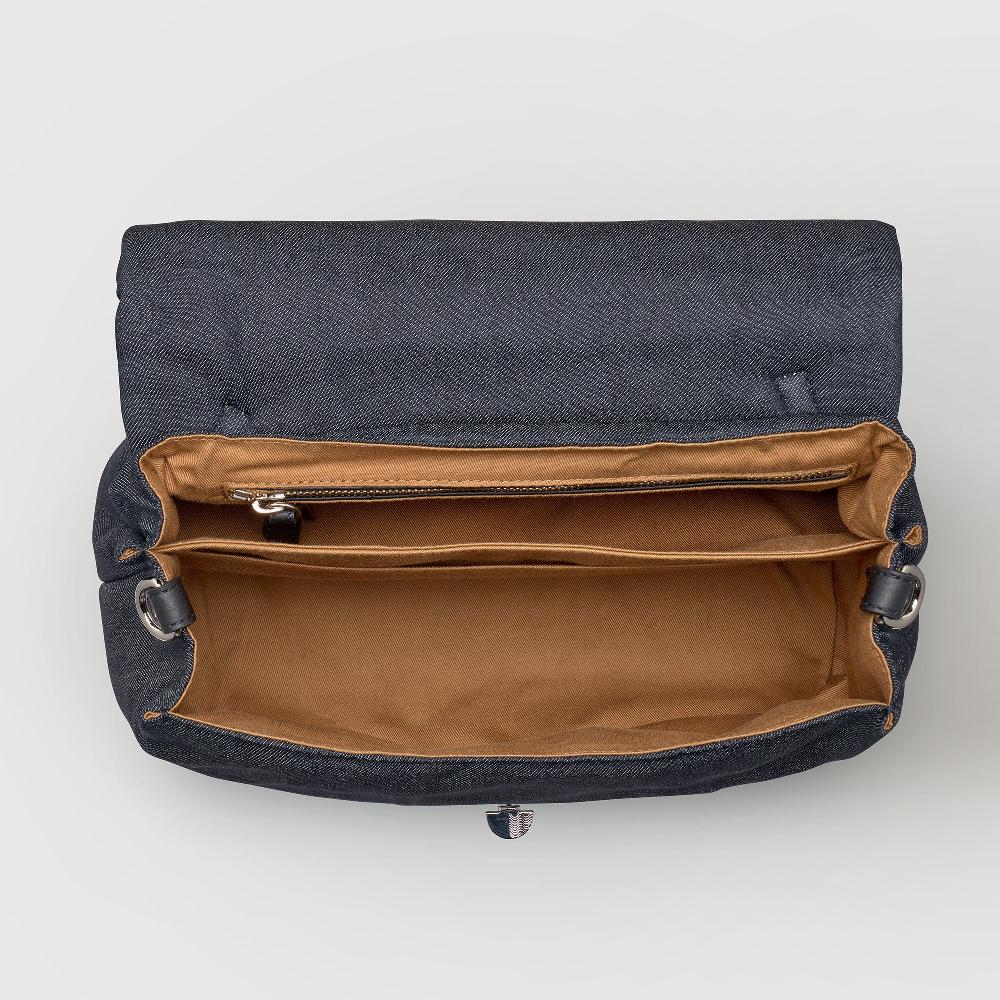Zanellato BORSA POSTINA® SMALL IN TESSUTO DENIM PADDED BLUE NIMES | Zanellato Prezzo Ridotto