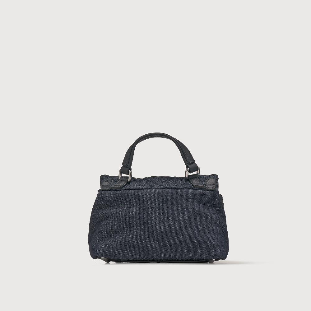 Zanellato BORSA POSTINA® BABY IN TESSUTO DENIM PADDED BLUE NIMES | Zanellato Sottocosto