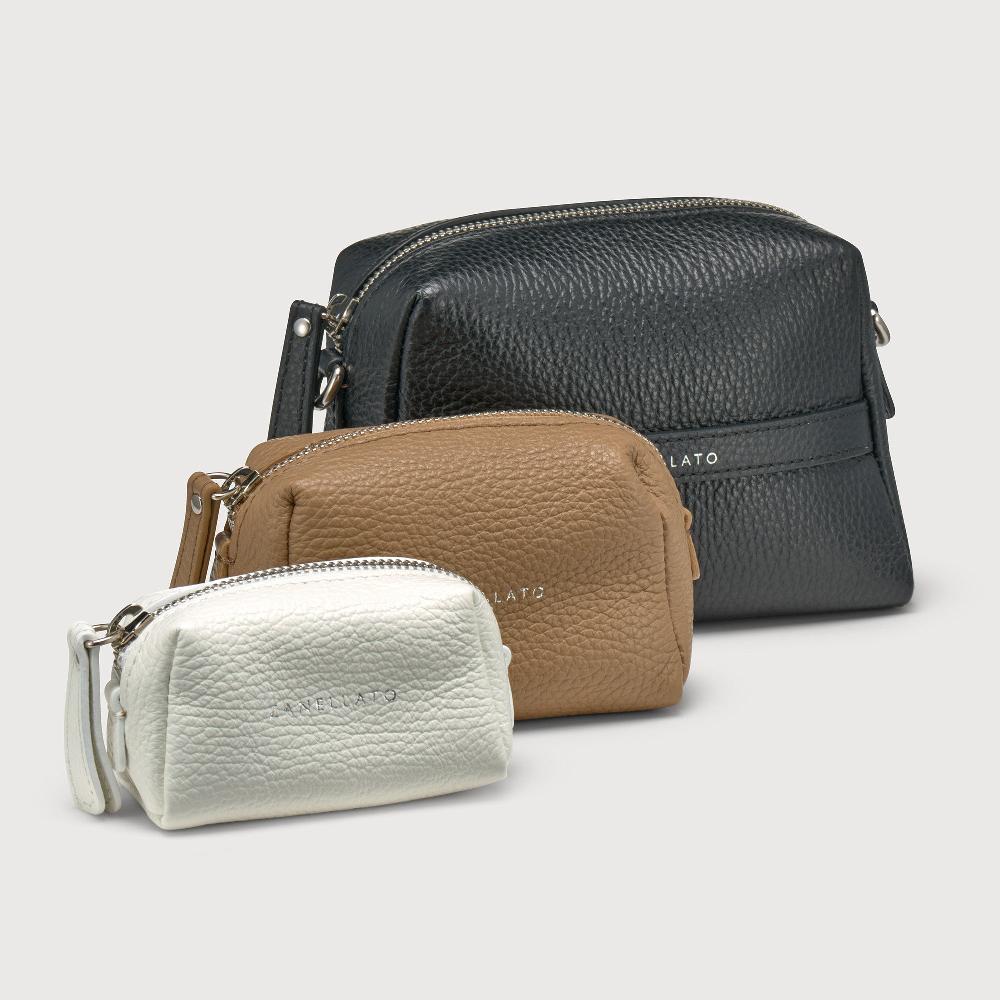 Zanellato BORSA MATRIOSKA UNICA IN PELLE MARTELLATA BLACK MULTI | Zanellato Presa