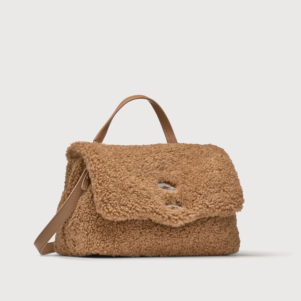 Zanellato BORSA POSTINA® SMALL IN TESSUTO TEDDY BROWN TEDDY | Zanellato Offerta