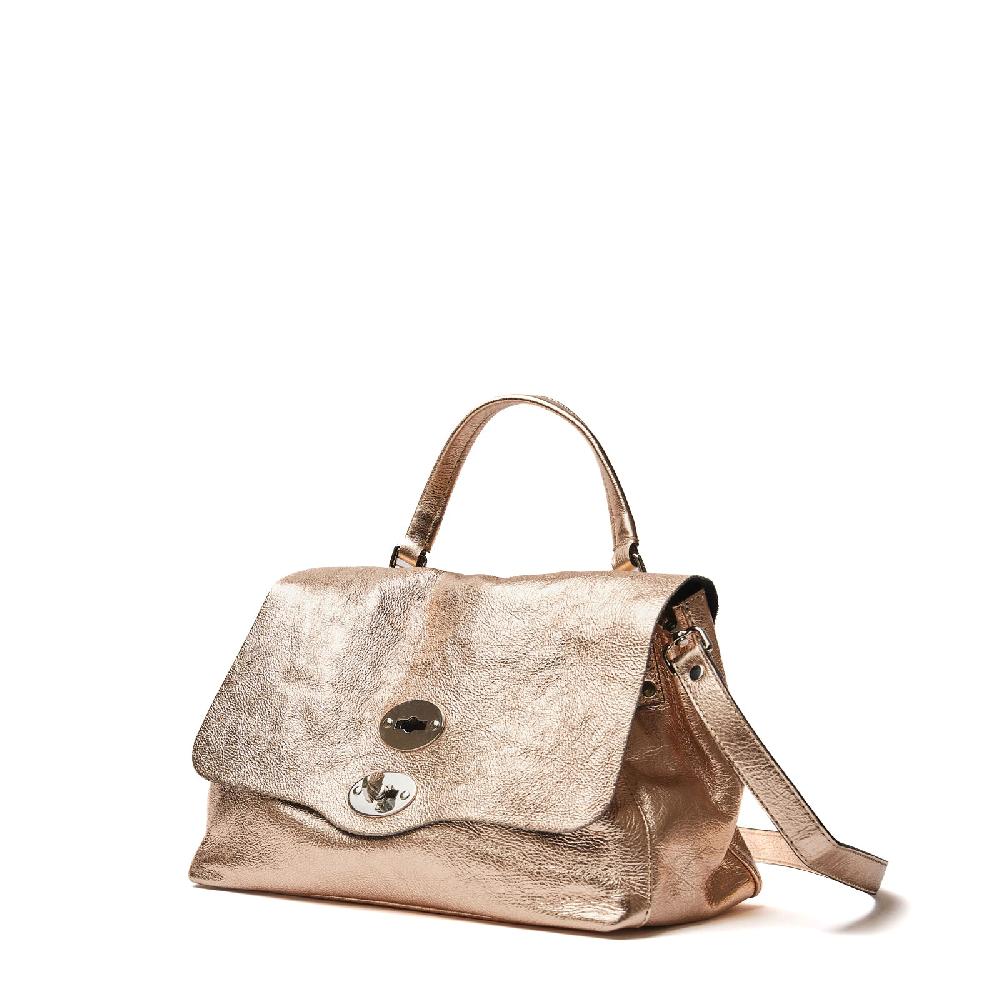 Zanellato BORSA POSTINA® SMALL IN PELLE LAMINATA GOLD CRISTALLO | Zanellato Saldi