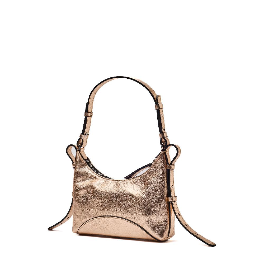 Zanellato BORSA MITA SMALL IN PELLE MARTELLATA GOLD CRISTALLO | Zanellato Offerte