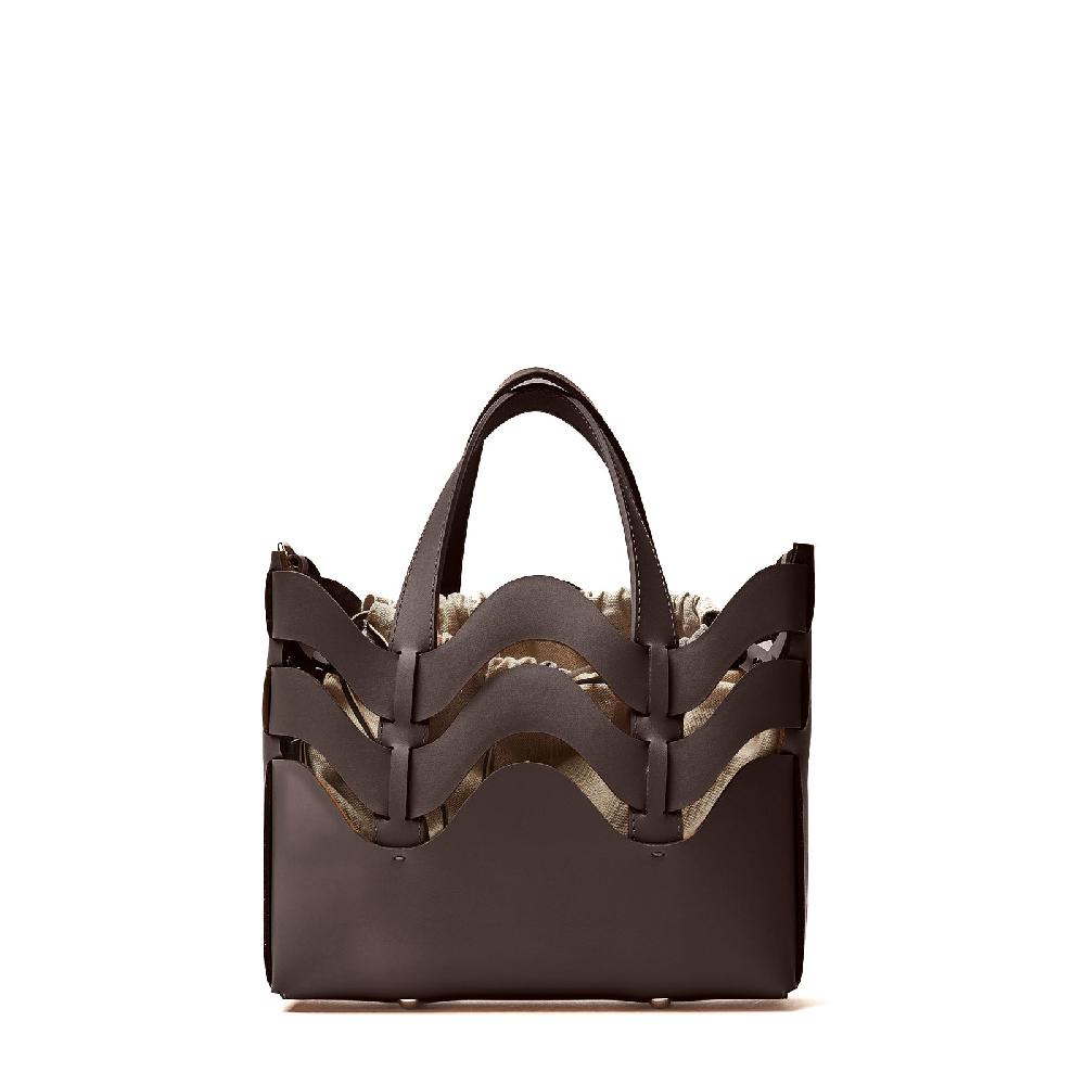 Zanellato BORSA DUNE SMALL IN PELLE RIGENERATA BROWN WENGHE | Zanellato Negozio