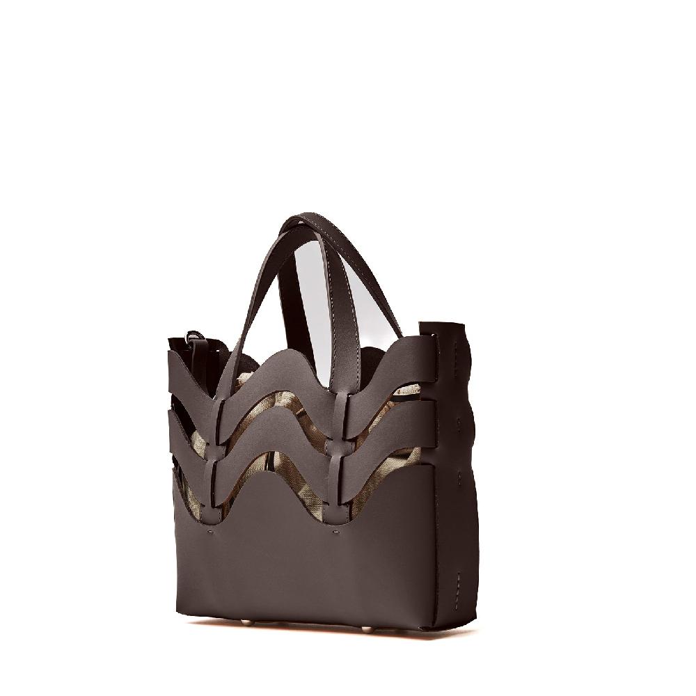Zanellato BORSA DUNE SMALL IN PELLE RIGENERATA BROWN WENGHE | Zanellato Negozio