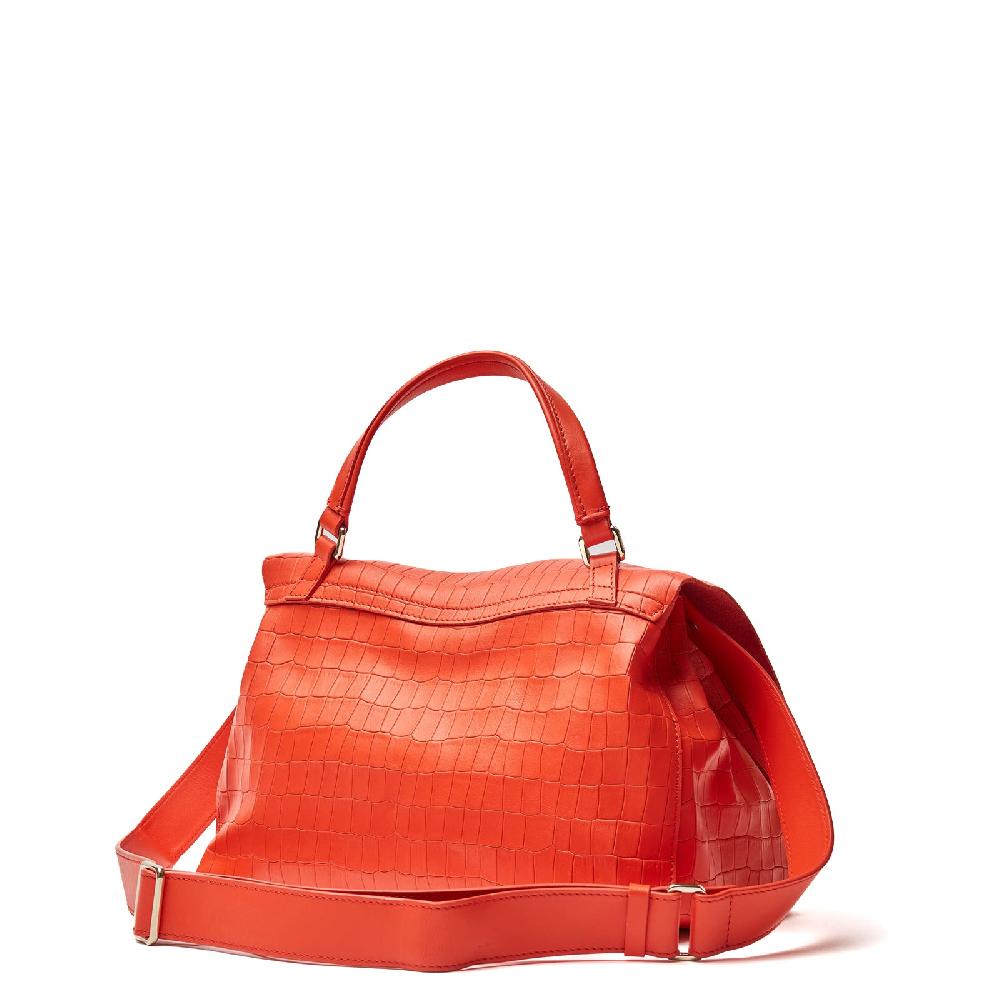 Zanellato BORSA POSTINA® SMALL IN PELLE STAMPATA RED MEDUSA | Zanellato Moda