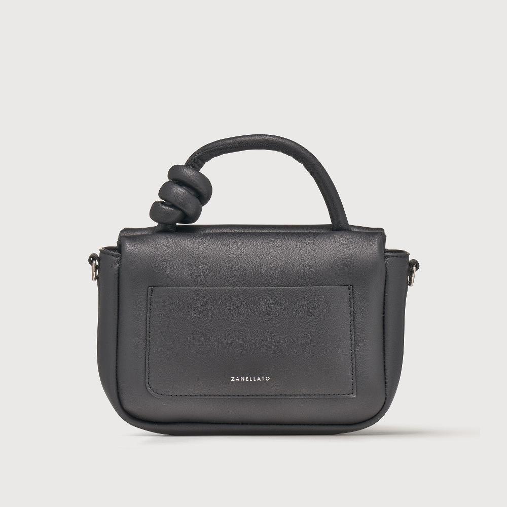 Zanellato BORSA ELLA SOFT SMALL IN PELLE LISCIA BLACK NERO | Zanellato Pezzi Unici