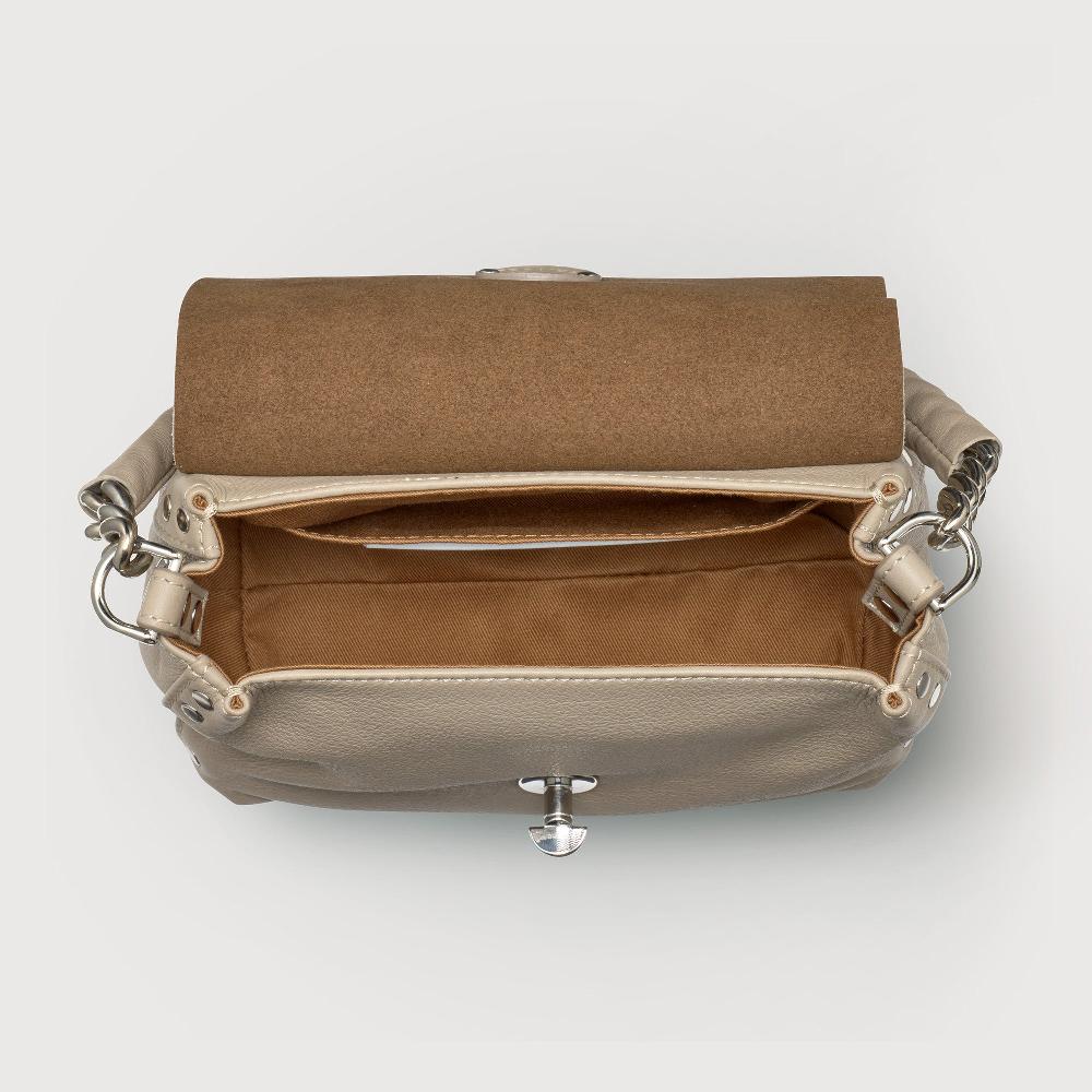 Zanellato BORSA POSTINA® BABY IN PELLE LISCIA GREY SASSONE | Zanellato Soddisfazione Garantita