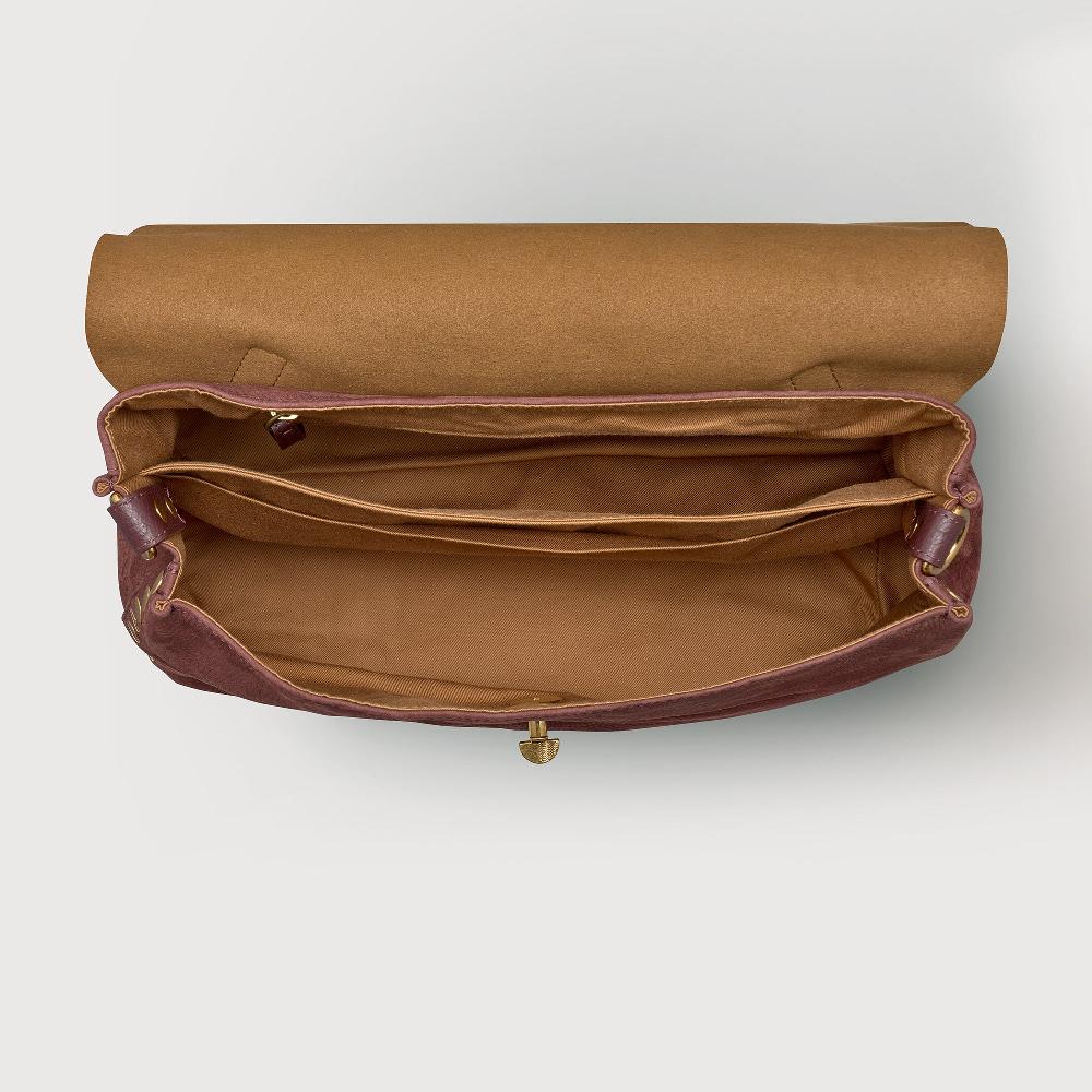 Zanellato BORSA POSTINA® MEDIUM IN PELLE NABUK RED BARBERA | Zanellato Qualità Garantita