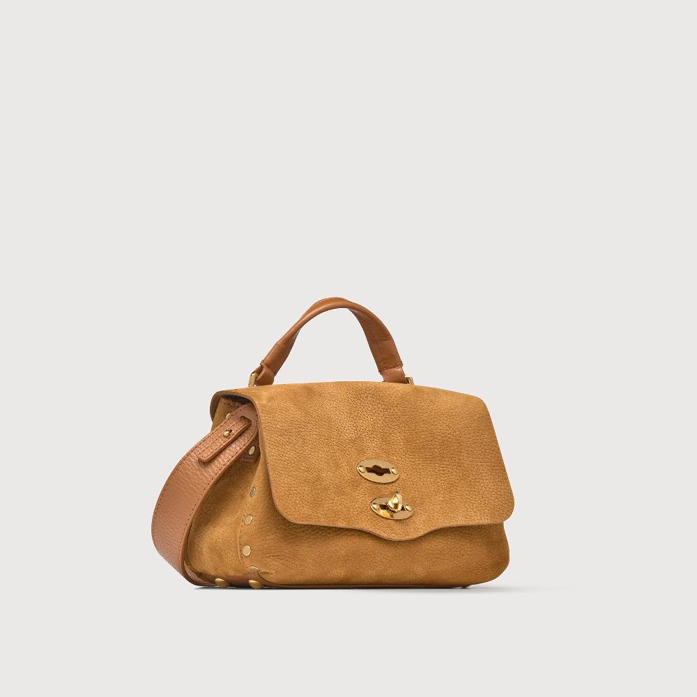Zanellato BORSA POSTINA® BABY IN PELLE NABUK BROWN BRANDY | Zanellato Promozione Limitata