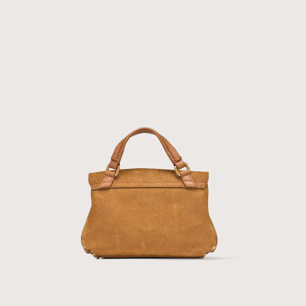 Zanellato BORSA POSTINA® BABY IN PELLE NABUK BROWN BRANDY | Zanellato Promozione Limitata