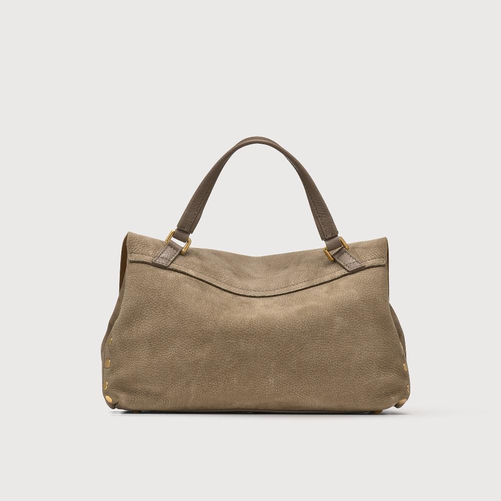 Zanellato BORSA POSTINA® SMALL IN PELLE NABUK GREY VOLTOLINA | Zanellato Shopping Online