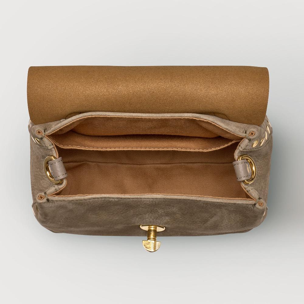 Zanellato BORSA POSTINA® BABY IN PELLE NABUK GREY VOLTOLINA | Zanellato Affare Del Giorno