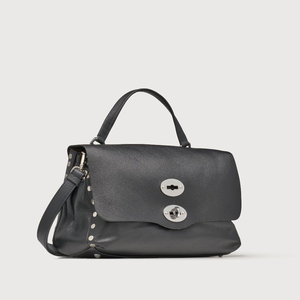 Zanellato BORSA POSTINA® SMALL IN PELLE LISCIA BLACK NERO | Zanellato Presa