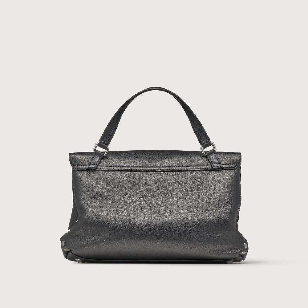 Zanellato BORSA POSTINA® SMALL IN PELLE LISCIA BLACK NERO | Zanellato Presa