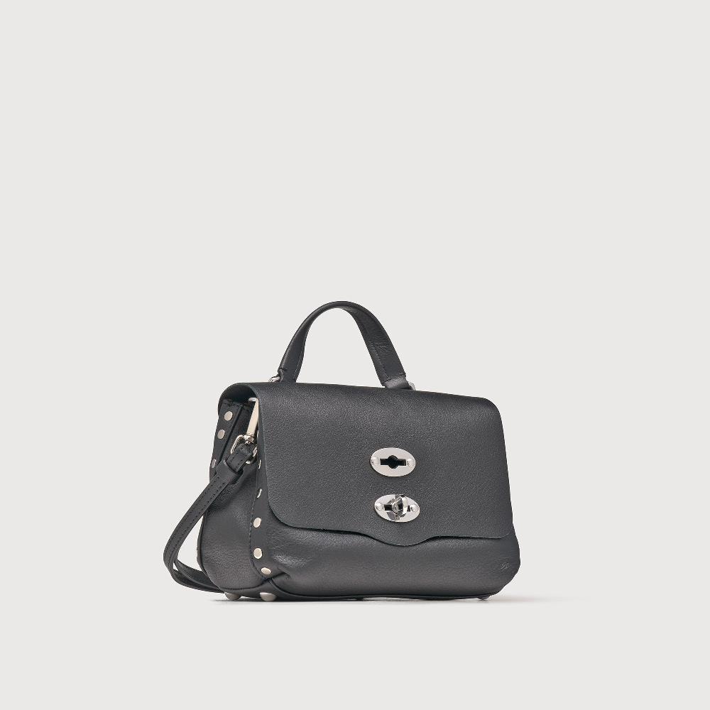 Zanellato BORSA POSTINA® BABY IN PELLE LISCIA BLACK NERO | Zanellato Sconto