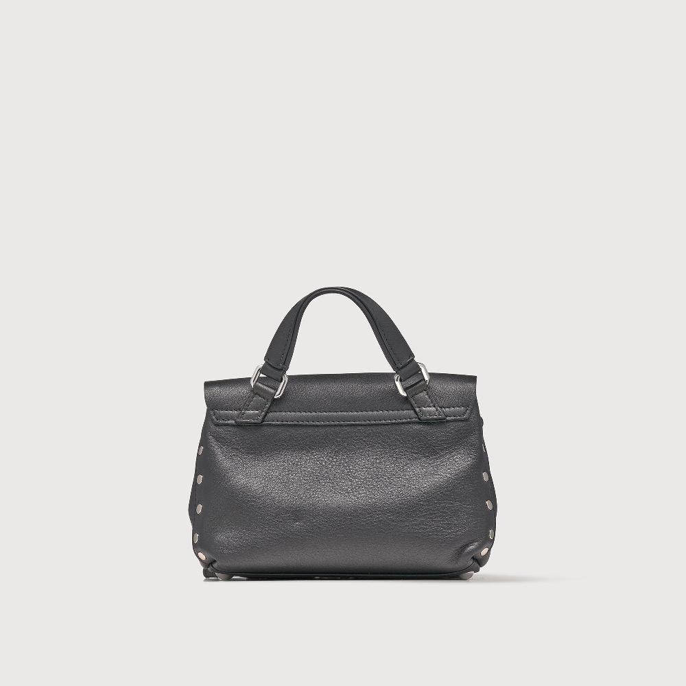 Zanellato BORSA POSTINA® BABY IN PELLE LISCIA BLACK NERO | Zanellato Sconto