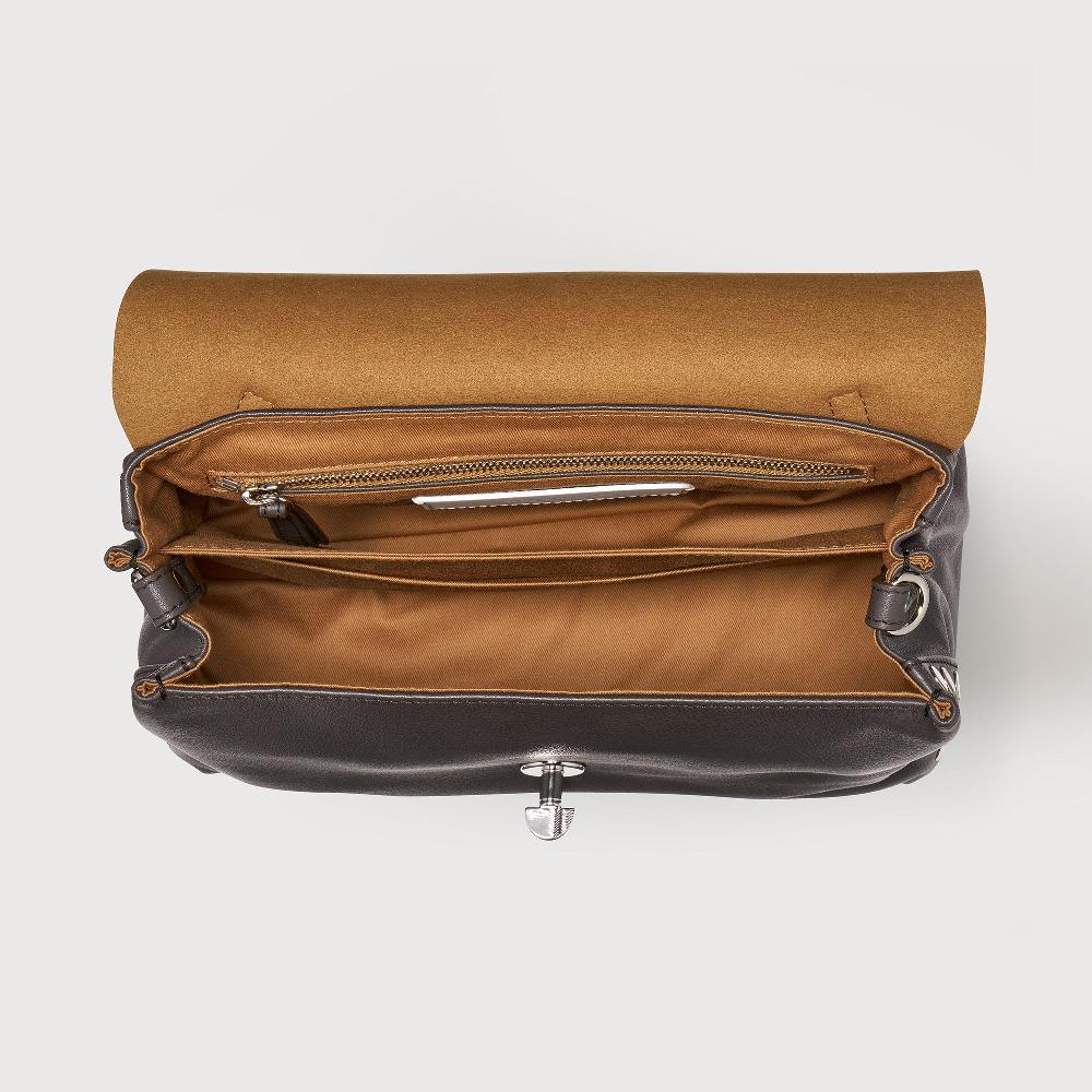 Zanellato BORSA POSTINA® SMALL IN PELLE LISCIA BROWN CORRETTO | Zanellato Saldi