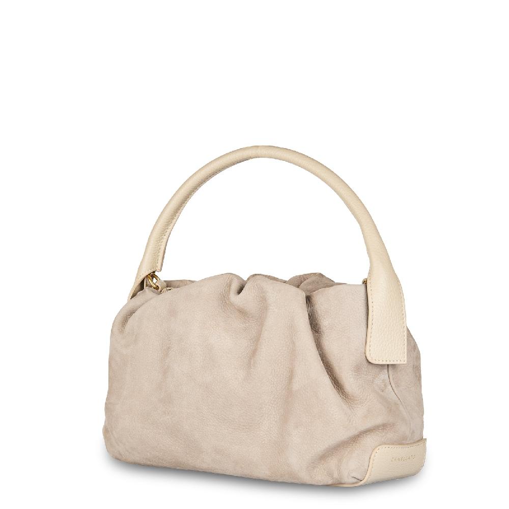 Zanellato BORSA TULIPA UNICA IN PELLE NABUK GREY VISONE | Zanellato Vendita