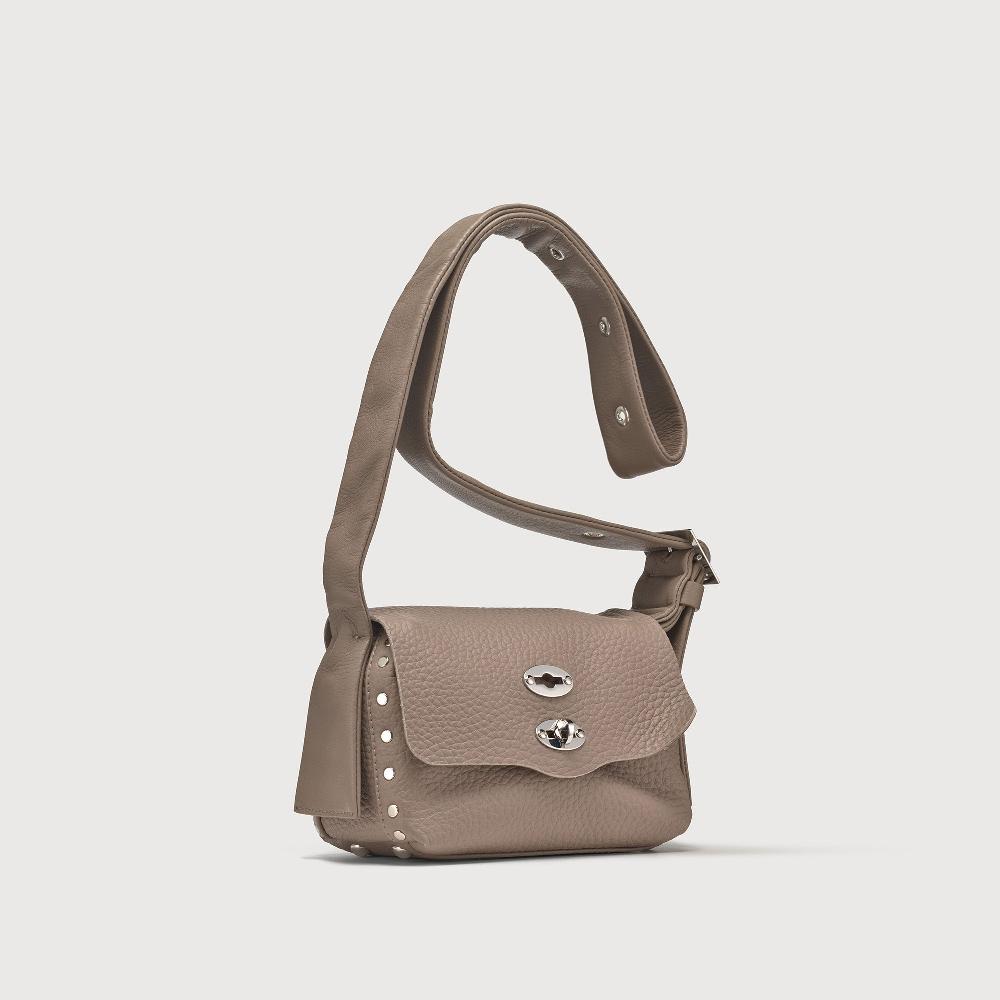 Zanellato BORSA POSTINA® BABY IN PELLE MARTELLATA GREY CENERINO | Zanellato Pezzi Unici