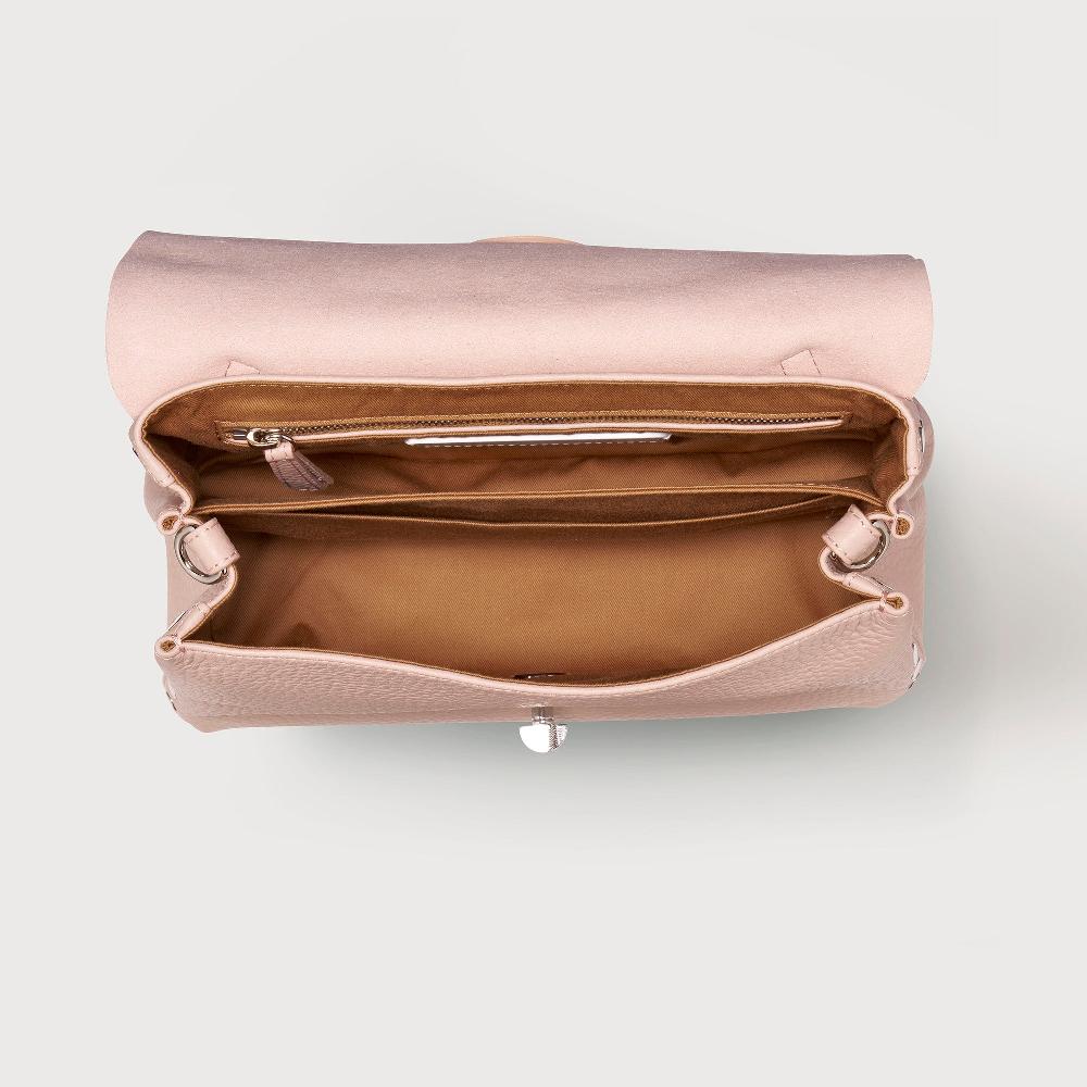 Zanellato BORSA POSTINA® SMALL IN PELLE MARTELLATA PINK ROSATELLO | Zanellato Qualità Garantita