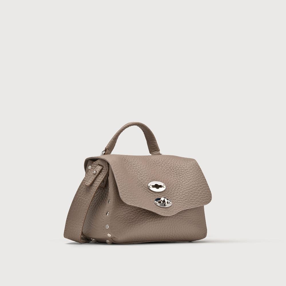 Zanellato BORSA POSTINA® BABY IN PELLE MARTELLATA GREY CENERINO | Zanellato Acquista Ora