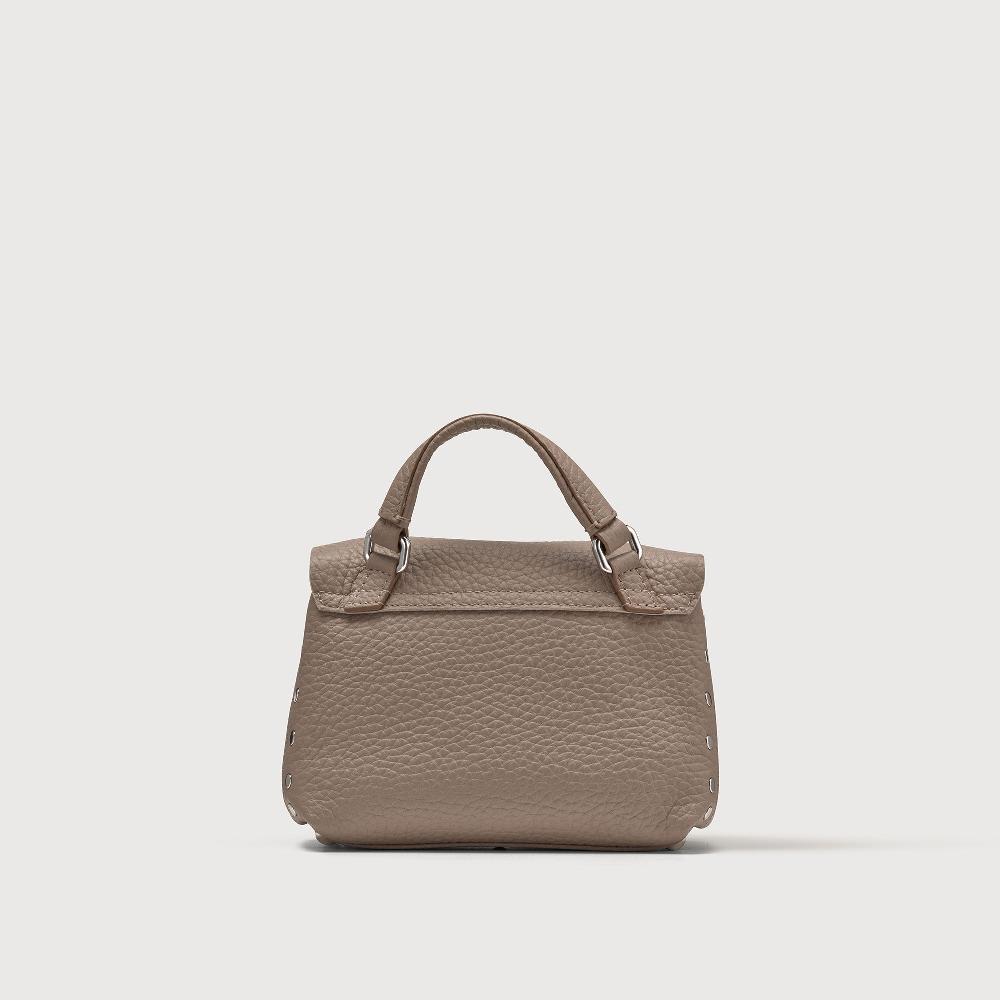 Zanellato BORSA POSTINA® BABY IN PELLE MARTELLATA GREY CENERINO | Zanellato Acquista Ora