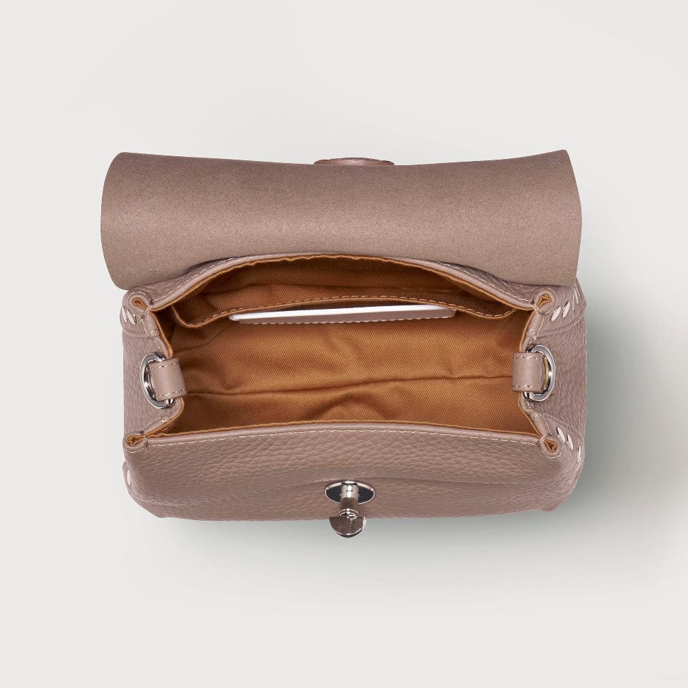 Zanellato BORSA POSTINA® BABY IN PELLE MARTELLATA GREY CENERINO | Zanellato Acquista Ora