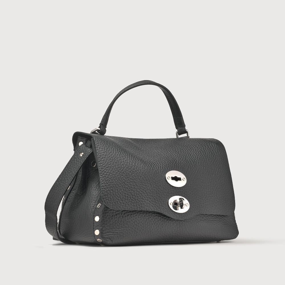 Zanellato BORSA POSTINA® SMALL IN PELLE MARTELLATA BLACK NERO | Zanellato Consegna Veloce