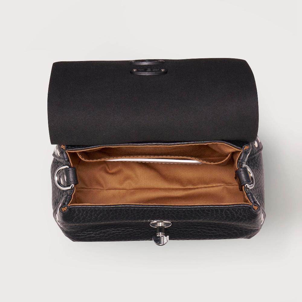 Zanellato BORSA POSTINA® BABY IN PELLE MARTELLATA BLACK NERO | Zanellato Offerta migliore