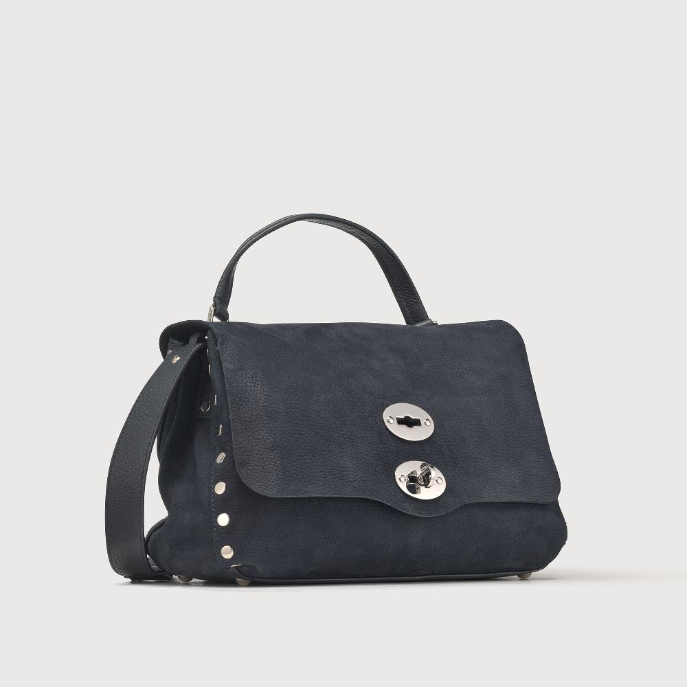 Zanellato BORSA POSTINA® SMALL IN PELLE NABUK BLUE NOTTE | Zanellato Affare Del Giorno