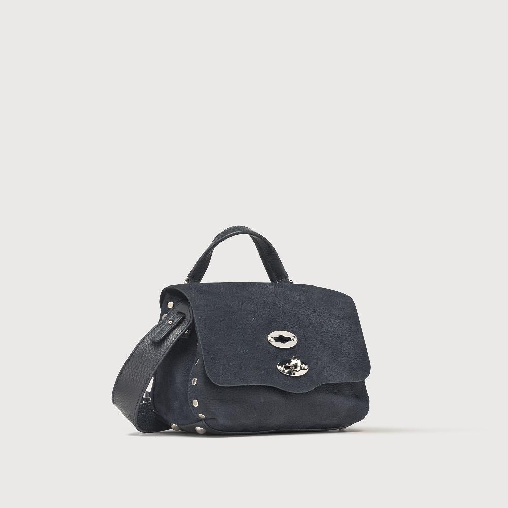 Zanellato BORSA POSTINA® BABY IN PELLE NABUK BLUE NOTTE | Zanellato Prezzo Ridotto