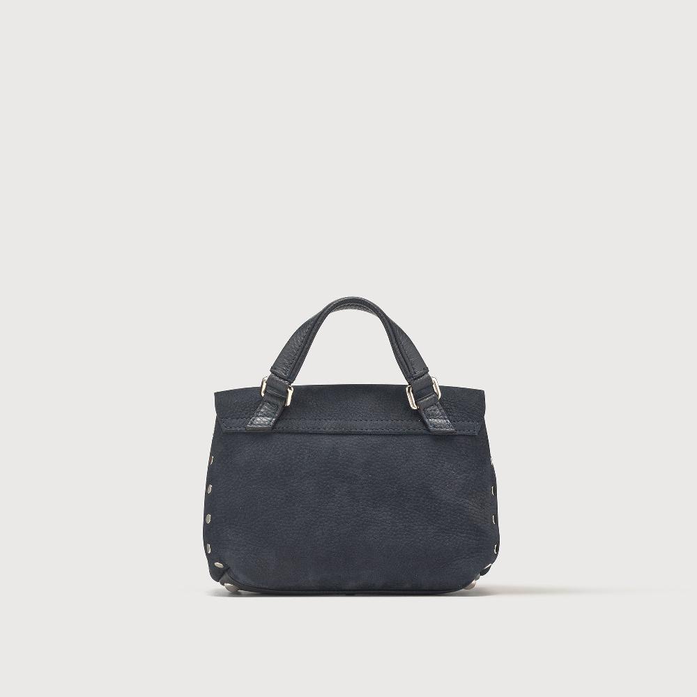 Zanellato BORSA POSTINA® BABY IN PELLE NABUK BLUE NOTTE | Zanellato Prezzo Ridotto