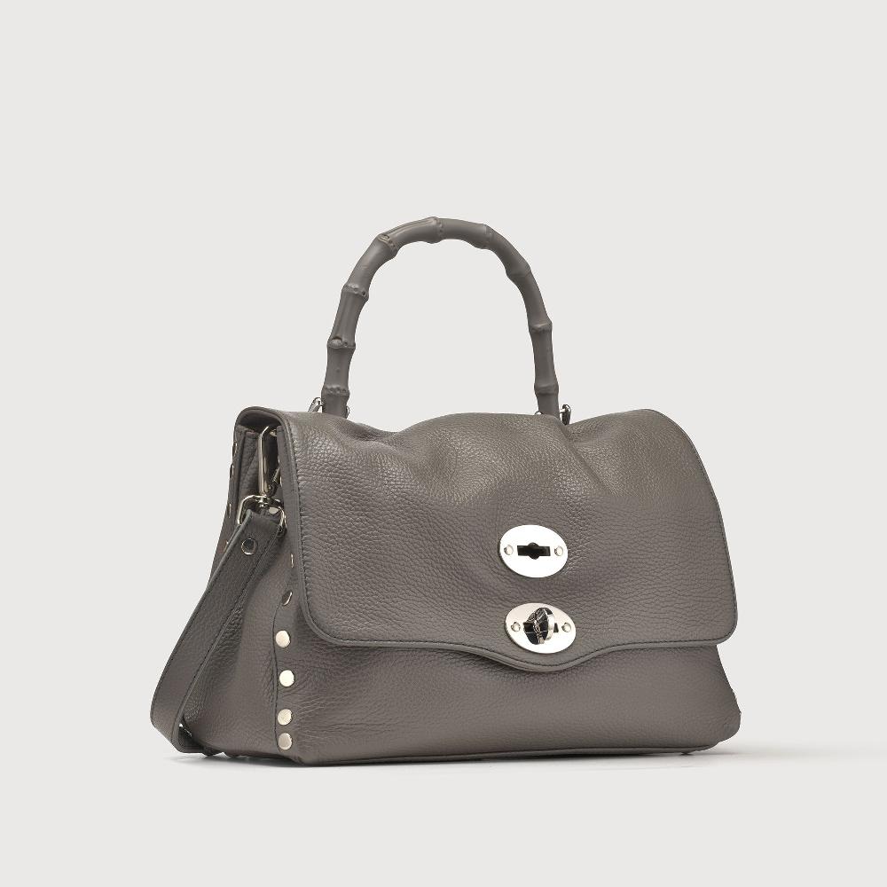 Zanellato BORSA POSTINA® SMALL IN PELLE MARTELLATA GREY MONTEBIANCO | Zanellato Offerta