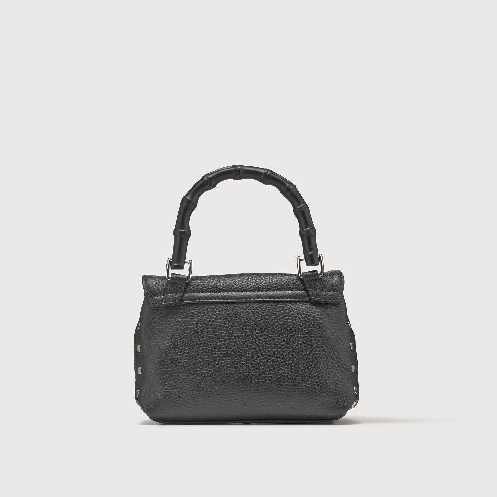 Zanellato BORSA POSTINA® BABY IN PELLE MARTELLATA BLACK NERO | Zanellato Online