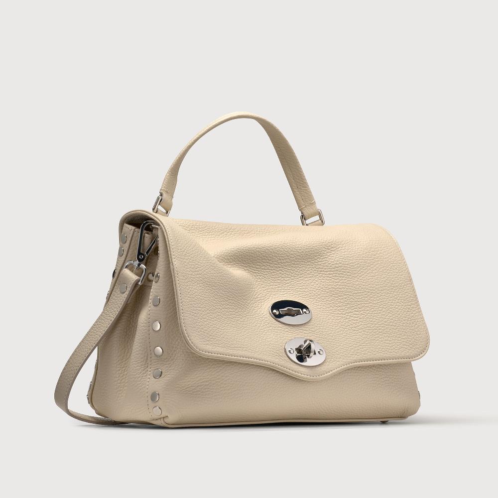 Zanellato BORSA POSTINA® SMALL IN PELLE MARTELLATA WHITE BIANCONE | Zanellato Outlet