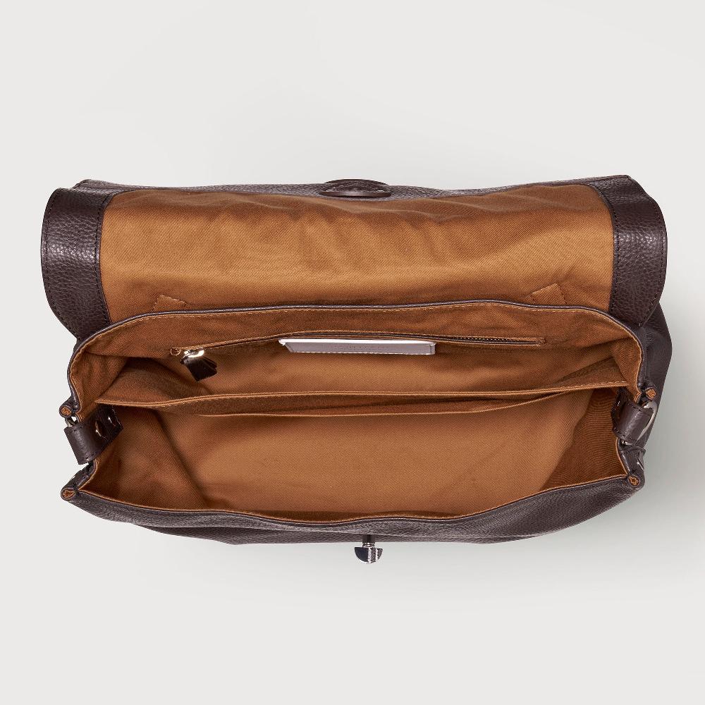 Zanellato BORSA POSTINA® MEDIUM IN PELLE MARTELLATA BROWN MOCACCINO | Zanellato In Vendita