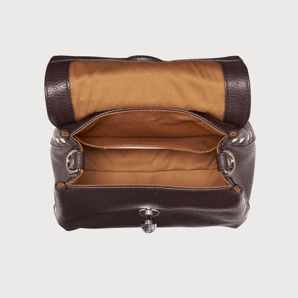 Zanellato BORSA POSTINA® BABY IN PELLE MARTELLATA BROWN MOCACCINO | Zanellato Offerte
