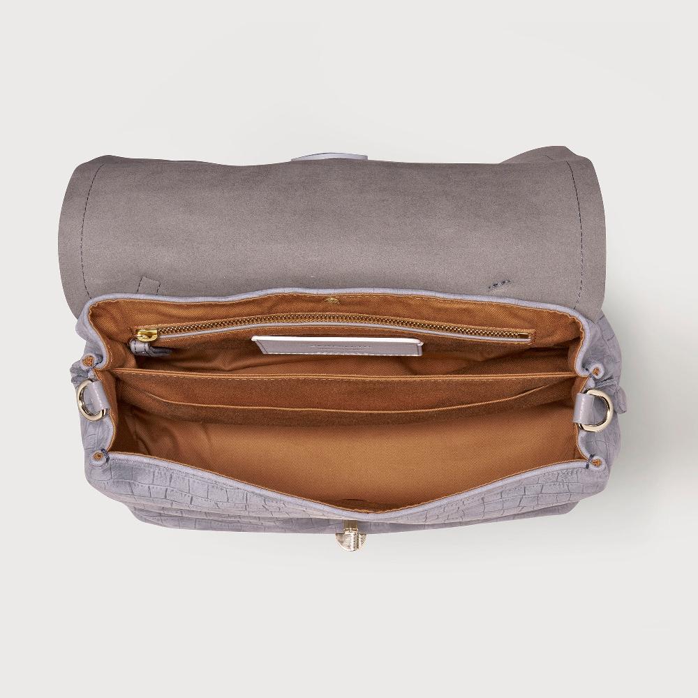 Zanellato BORSA POSTINA® SMALL IN PELLE NABUK GREY PIOGGIA | Zanellato Vendita Calda