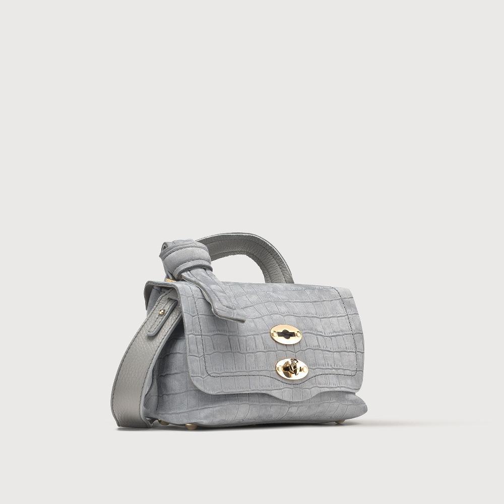 Zanellato BORSA POSTINA® BABY IN PELLE NABUK GREY PIOGGIA | Zanellato Vendita Economica