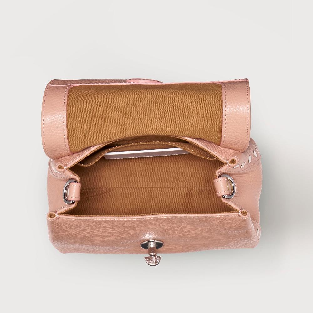 Zanellato BORSA POSTINA® BABY IN PELLE MARTELLATA PINK NUDE | Zanellato Negozio