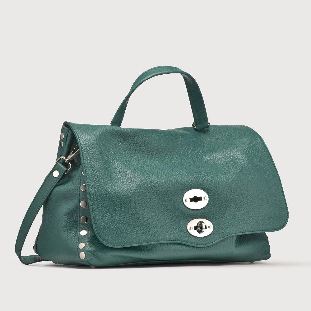 Zanellato BORSA POSTINA® MEDIUM IN PELLE MARTELLATA GREEN ACCA | Zanellato In Saldo