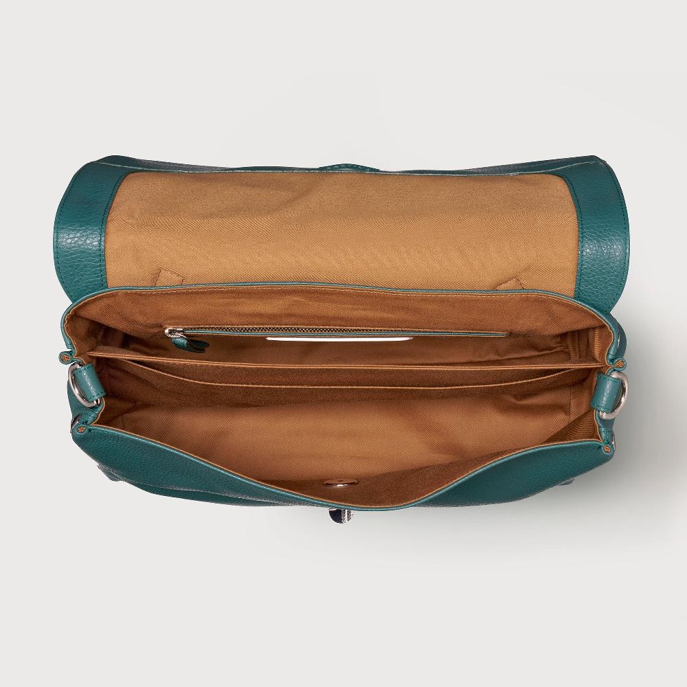 Zanellato BORSA POSTINA® MEDIUM IN PELLE MARTELLATA GREEN ACCA | Zanellato In Saldo