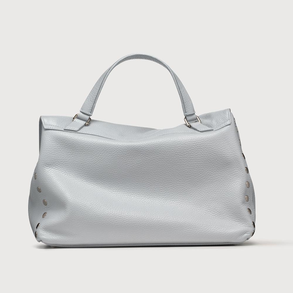 Zanellato BORSA POSTINA® MEDIUM IN PELLE MARTELLATA GREY CLOUD | Zanellato Nuova