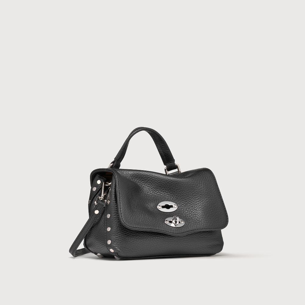 Zanellato BORSA POSTINA® BABY IN PELLE MARTELLATA BLACK NERO | Zanellato Moda