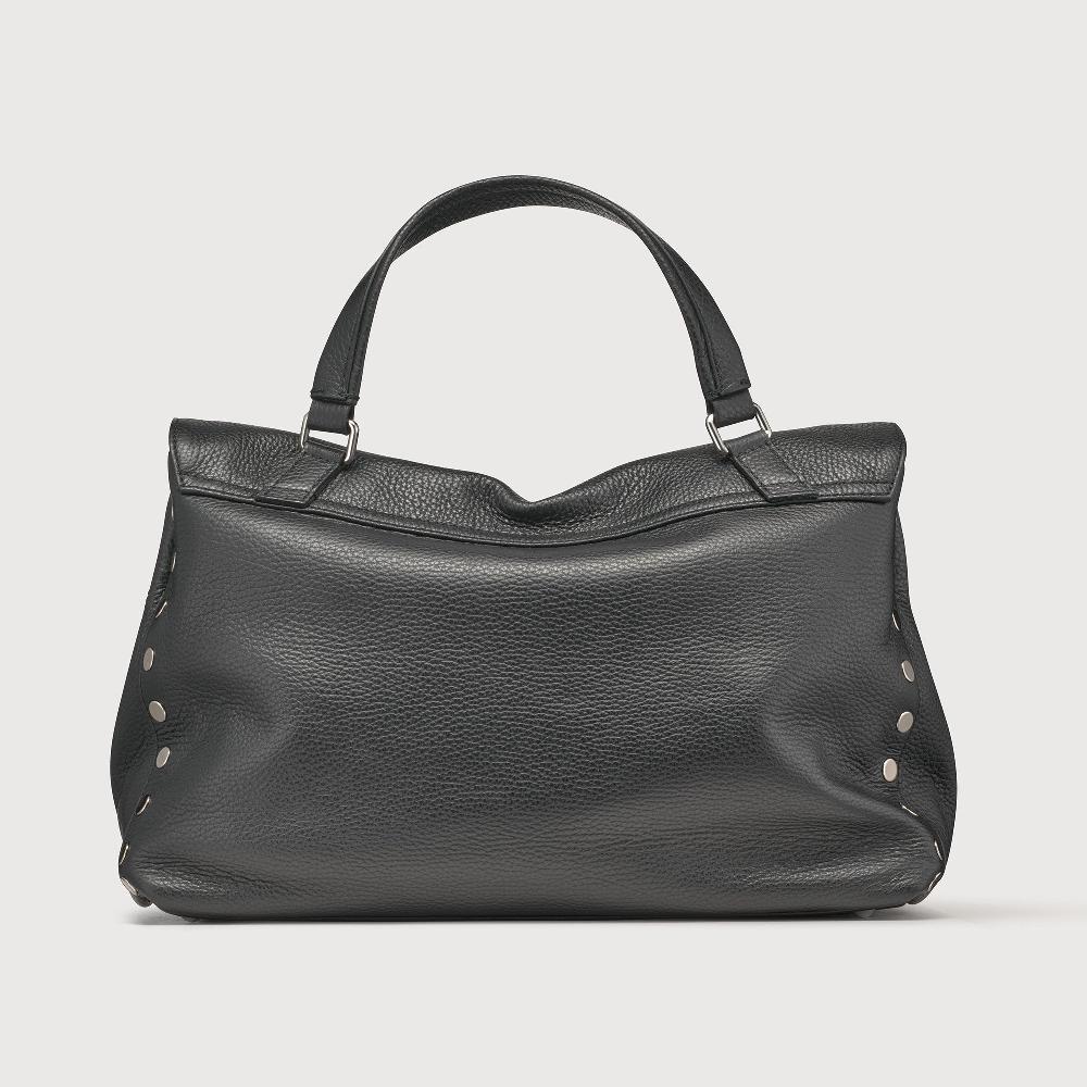 Zanellato BORSA POSTINA® MEDIUM IN PELLE MARTELLATA BLACK NERO | Zanellato 2025