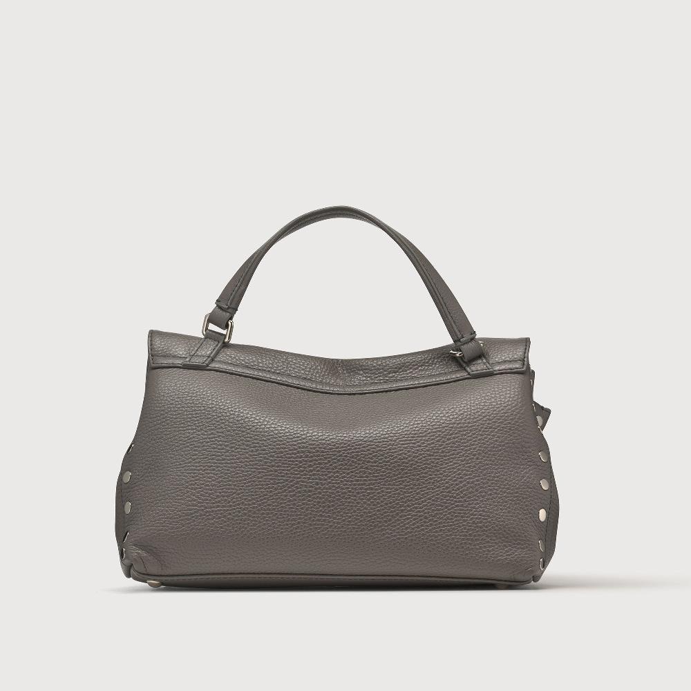 Zanellato BORSA POSTINA® SMALL IN PELLE MARTELLATA GREY MONTEBIANCO | Zanellato In Linea